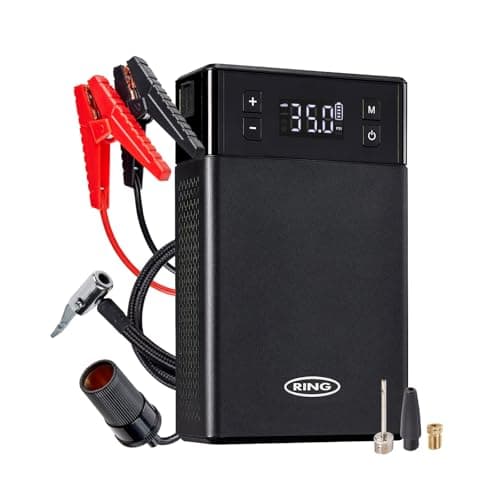 Image of RING Jumpstart 5-in-1 Cordless Tyre Inflator & Jump Starter Plus LED Torch, USB Power Bank & 12V Socket