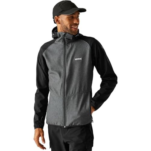 Image of Regatta Mens Arec III Softshell Jacket Water Repellent Midlayer Coat