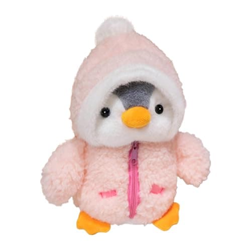 Image of CHUNLINLAODA Penguin Plush Toy 25cm Penguin Stuffed Animal Plush Animals Dolls Kawaii Stuffed Animals Soft Toy for Christmas Birthday New Year Gifts (Pink)