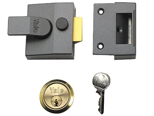 Image of Yale B-85-CH-CH-40 Deadlocking Nightlatch, 40 mm, Chrome Finish, High Security with Automatic Deadlock