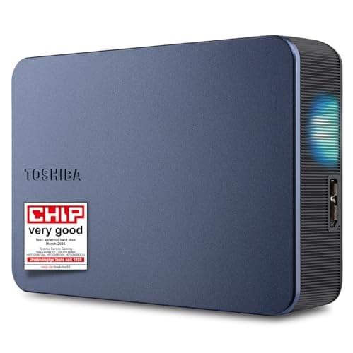Image of Toshiba Canvio Gaming 4TB – Portable 2.5’’ External Hard Drive compatible with most PlayStation, Xbox and PC consoles, USB 3.2. Gen 1 Technology, Black (HDTX140EK3CA)