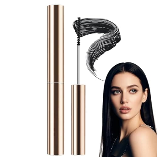 Image of Natural&Lengthening Mascara for Older Women 60 Plus,Waterproof Tel/escopic Mascara Volume and Length,Fine Brush Ma/scara,Waterproof&Smudge-Proof,Gentle on Sensitive Eyes,for All Eye Makeup(Black)