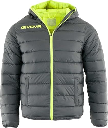 Image of Givova Unisex Jacket Holland g013 2319 3xl, dark gray yellow fluo, 3XL UK