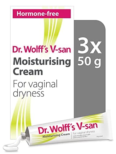 Image of Dr Wolff’s V-San Moisturising Cream For Vaginal Dryness 3x50g | Vaginal Moisturiser For Daily Use| Prevent Itching & Dryness| Soothing Hormone Free Vaginal Cream| Dual Effect Vaginal Dryness Treatment