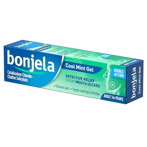 Image of Bonjela Adult Gel 15g - Mint Oral Pain Relief For Mouth Ulcers, Cold Sores, Dentures - Fast 3-Minute Action, Fights Infections, Medication For Quick Comfort