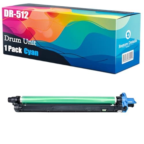 Image of TTCWQ High Yield DR-512 DR-512K A2XN0RD DR-512C A2XN0TD Drum Unit Compatible for Konica Minolta Bizhub C224 C224e C284 C284e C364 C364e C454 C454e Printer, Unleash High-Definition Printing (Cyan)