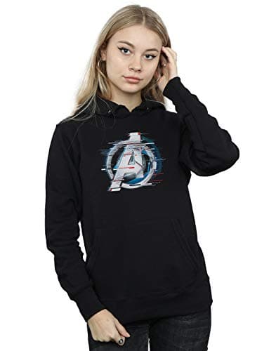 Image of Marvel Women's Avengers Endgame Team Tech Logo Hoodie Black Large