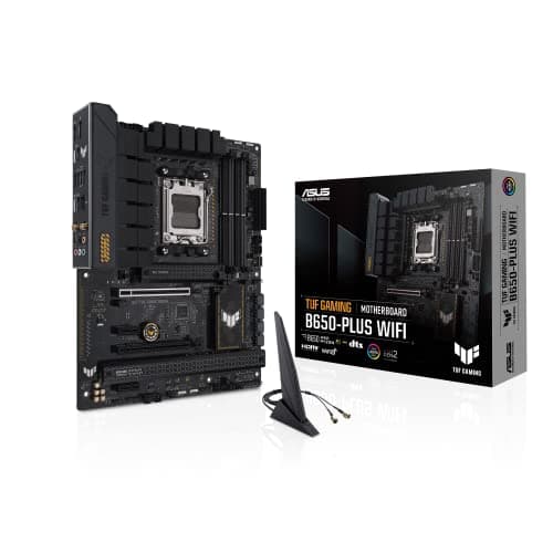 Image of ASUS TUF Gaming B650-PLUS WiFi Motherboard Socket AMD AM5 (Ryzen 7000, ATX, PCIe 5.0, DDR5 Memory, 14 Power Stage, USB 3.1 Gen 2 x 2 Type-C, WiFi6, Aura Sync)