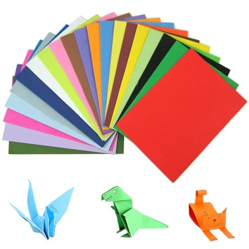 Image of A4 Coloured Card Pack of 100 Sheets - Assorted Colours - 230gm Crafting Paper - DIY Arts & Handmade Cards