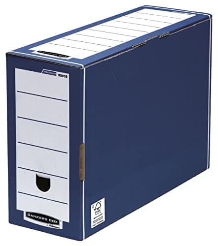 Image of Bankers Box Premium 127mm Transfer File Blue, Pack of 5