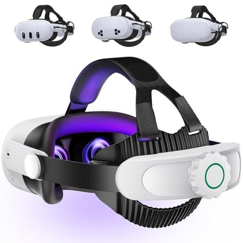 Image of HASACOOL Head Strap Compatible with Meta Quest 3S/Quest 3/Quest 2,Adjustable Elite Strap Replacement VR Headset Accessories Head Strap Enhanced Support & Comfort & Reduce Pressure