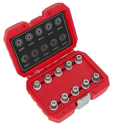 Image of Sealey SX208 Locking Wheel Nut Key Set 10 Piece for BMW & Mini