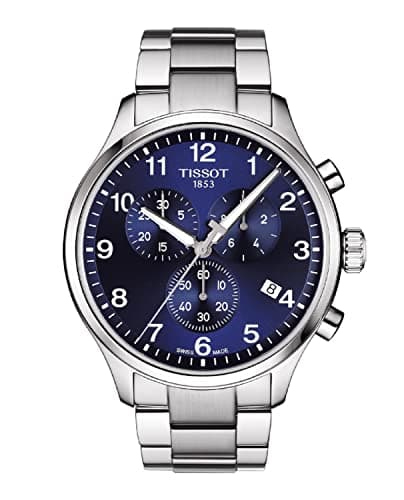 Image of TISSOT Mens Chronograph Quartz Watch with Leather Strap T1166171104701