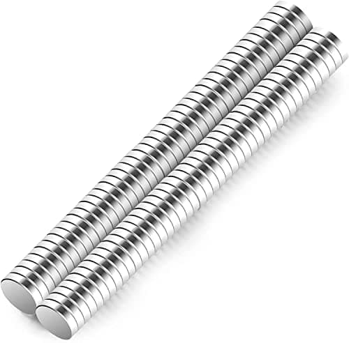Image of Wukong N45 Tiny Magnets, 5x1mm | 100 Pack Magnets Small for Refrigerator, Office, 3D Printer, Model and DIY Project