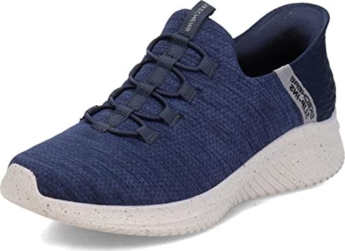 Image of Skechers Men's Ultra Flex 3.0 Right Away Sneaker, Navy Mesh/Trim, 7 UK