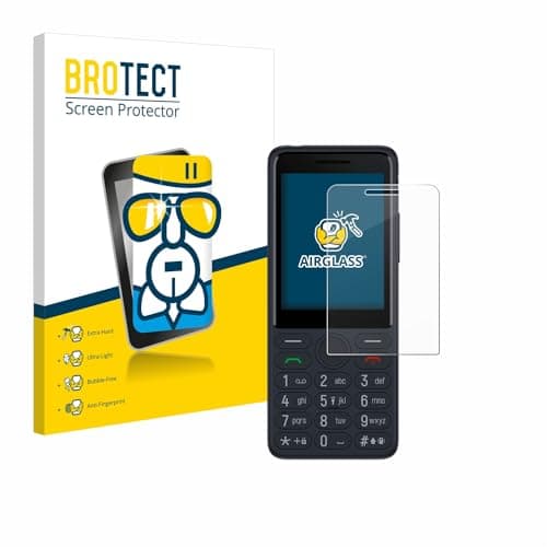 Image of brotect Glass Screen Protector Film compatible with TCL Onetouch 4022s - Glass-Foil 9H Protection [Scratch Resistant, High Clarity]
