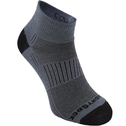 Image of Wrightsock CoolMesh II Quarter Anti Blister Socks – Double Layer Running Socks for Men & Women – Breathable Hiking Sock – Blister Prevention – Unisex Sport Sock – Eco Friendly & Made in the USA