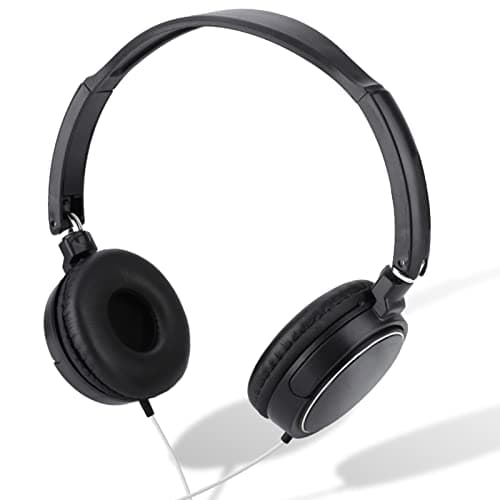 Image of Topiky Wired Headsets,Foldable Compact Corded Stereo HiFi Music Headphone with Rotatable Ear Cup,Adjustable Headband,Support TF Card,LINE-IN Audio Input,for Office/Game/Leisure