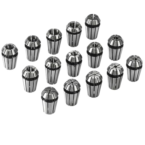 Image of 15Pcs ER11 Spring Collet Set, 1mm-7mm CNC Lathe Cutter Clamp 1/8 Inch 1/4 Inch Collet Chuck, for CNC Clamping Device High Precision Engraving Machine & Milling Lathe