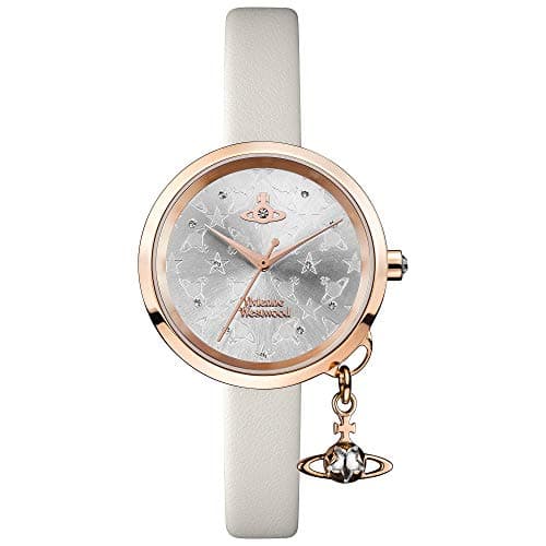 Image of Vivienne Westwood Exclusive Bow Rose Gold Steel Case Cream Leather Strap Ladies Watch VV139WGYCM