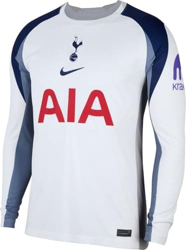 Image of Tottenham Hotspur 2025/26 Stadium Home Nike Replica Long Sleeve Football Jersey with Dri-FIT Technology for Men, HV9261