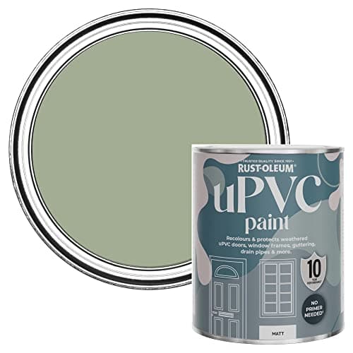 Image of Rust-Oleum Green uPVC Door and Window Paint in Matt Finish - Bramwell 750ml