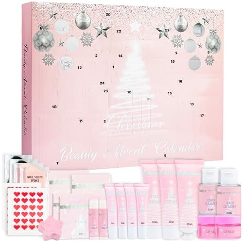 Image of KreativeKraft Beauty Advent Calendar 2025, Makeup Set, Pampering Skincare Christmas Countdown Calendar for Girlfriend Wife Mum Sister, Gifts for Her (Multi)
