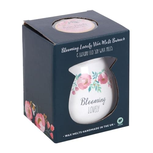 Image of Large Blooming Lovely Wax Melt Burner Gift Set