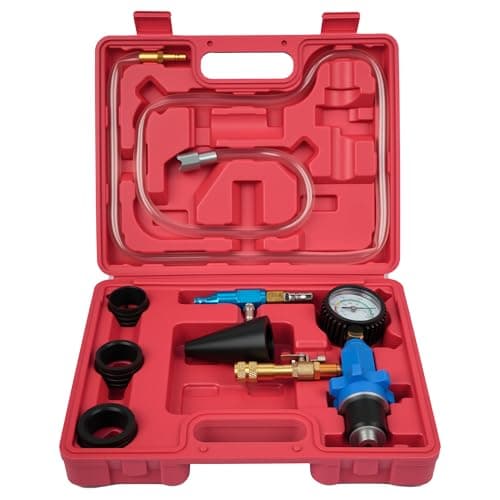 Image of DAYUAN Cooling System Coolant Vacuum Purge and Refill Kit Automotive Pneumatic Antifreeze Filler with 4 Sizes Adapter Case Hose