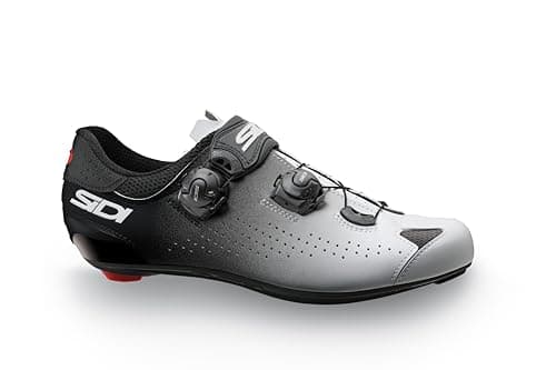 Image of Sidi Wide Fit Road Shoes Genius 10 MEGA White Black [Size EU: 43.5/UK: 8.7]
