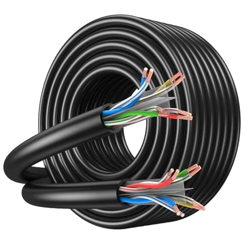 Image of JARNHNG Cat 6 Ethernet Cable 30m, High-Speed LAN Network Cable, Bulk Cat 6 Internet Cable, 1 Gbps, 550 MHz, 26AWG UTP CCA (30 Meters, Black)