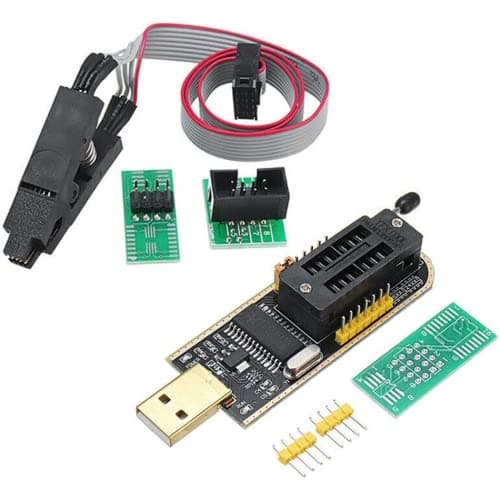 Image of DollaTek SOP8 SOIC8 Test Clip for EEPROM 25CXX / 24CXX + CH341A 24 25 Series EEPROM Flash BIOS USB Programmer