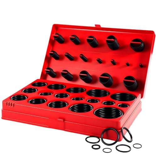 Image of ZOFFI 419 PCS Nitrile Rubber O Ring Assortment Kit, Metric Oring Kit - Universal Size from Ø3mm to Ø50mm Made of Nitrile Rubber Ideal for Shower Plumbers Hydraulic etc.