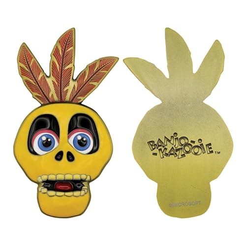 Image of FaNaTtik Banjo-Kazooie Mumbo Jumbo Mini Metal Medallion – Limited Edition Collectible – Officially Licensed & Individually Numbered – 107x57mm