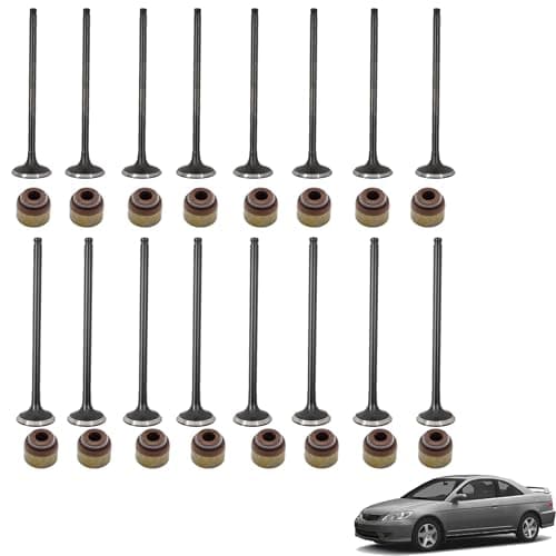 Image of Thomletha 16 Pcs Intake Exhaust Valves Replacement for 1992-2005 Civic D16Y7 D16Y8 021-3383 021-3384