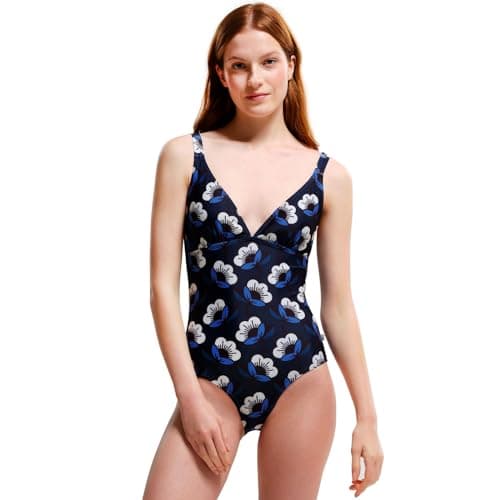 Image of Regatta Womens Orla Kiely All One Piece Swimming Costume - Navy Passion - 8