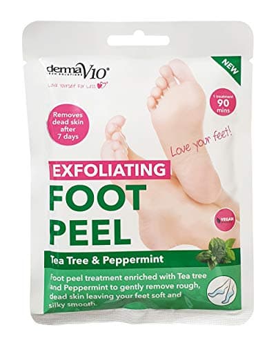 Image of Derma V10 Exfoliating Foot Peel with tea tree & peppermint, 500 g, (pack of 12), FOOTPEELTTREEPMINT