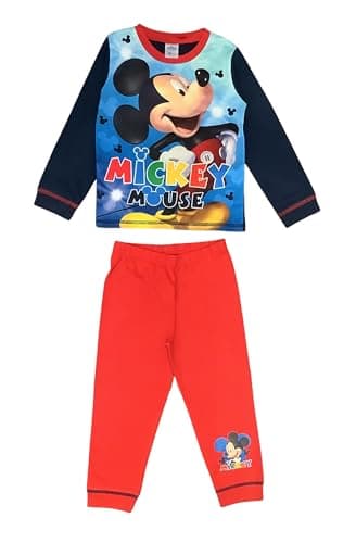Image of Disney Mickey Mouse, Boys Pyjamas featuring Mickey Mouse, Blue, Age 3-4 Years