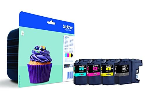 Image of Brother LC-123BK/LC-123C/LC-123M/LC-123Y Inkjet Cartridges, Black/Cyan/Magenta/Yellow, Multi-Pack, Standard Yield, Includes 4 x Inkjet Cartridges, Brother Genuine Supplies