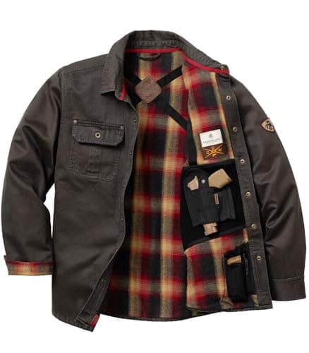 Image of Legendary Whitetails Men's Conceal and Carry Journeyman Shirt Jacket, Tarmac, S