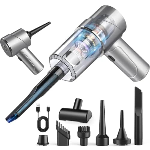 Image of Jack's Classic Handheld Vacuum Cleaner, Hand Held Vacuum Cordless, USB Car Vacuum Cleaner for Car, Home, Office, Kitchen