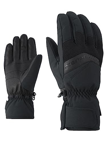 Image of Ziener Men's GABINO Ski Gloves/Winter Sports | Warm, Breathable, Black, 7.5, 1 Pair