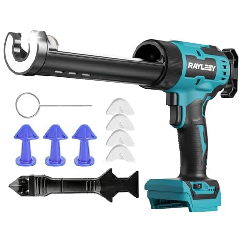 Image of Cordless Caulking Gun for Makita 18V Battery, Electric Silicone Sealant Gun with 6-Speed & LED Light, Anti-Drip, 9pcs Tool Kit for 300ml Cartridges, Home Sealing,Filling,Installation(NO Battery)