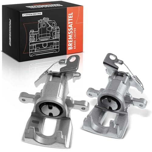 Image of Frankberg 2x Brake Caliper Disc Brake Rear Axle Left Right Compatible with Mondeo III B5Y 2004-2007 Mondeo III Saloon B4Y 2004-2007 Replace# 1504907 1504906