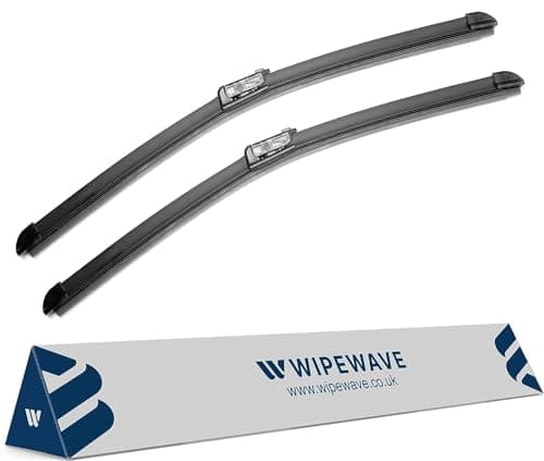 Image of WipeWave Windscreen Wiper Blades for VW Golf 2011-2016 Convertible, 24" 19" Front SlimTop Enhanced Clarity, Easy Replacement