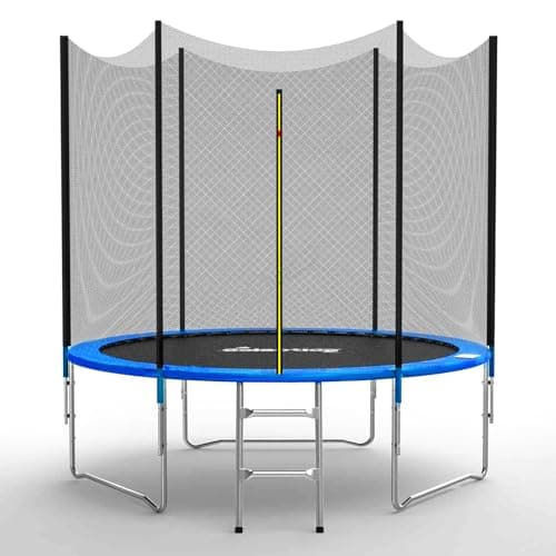 Image of GALACTICA 6FT Round Trampoline Set Outdoor Garden Safety Net Enclosure Spring Jump Mat Padding Ladder GT-TS-05 Blue