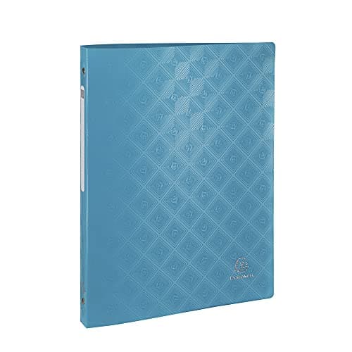 Image of Exacompta - Ref. 51620E - Soft PP embossed binder 1928 - 4 round rings diameter 15 mm - Spine 20 mm - External dimensions: 32 x 25 cm - Format to file A4 - 4 random colors
