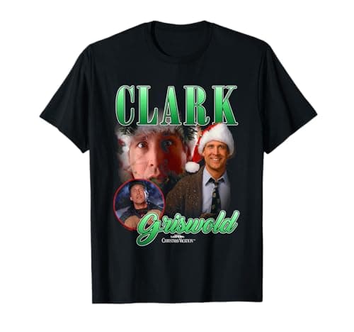 Image of National Lampoon's Christmas Vacation Clark Griswold Collage T-Shirt