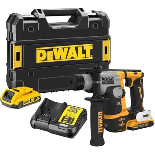 Image of DEWALT DEWDCH172D2 DCH172D2 Ultra-Compact XR SDS Plus Rotary Hammer 18V 2 x 2.0Ah Li-ion, 18 V, Black/Yellow