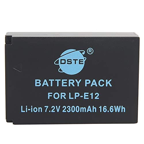 Image of DSTE® LP-E12 Rechargerable Li-ion Battery for Canon EOS M, EOS 100D, EOS Rebel SL1, EOS Kiss X7 Digital Camera